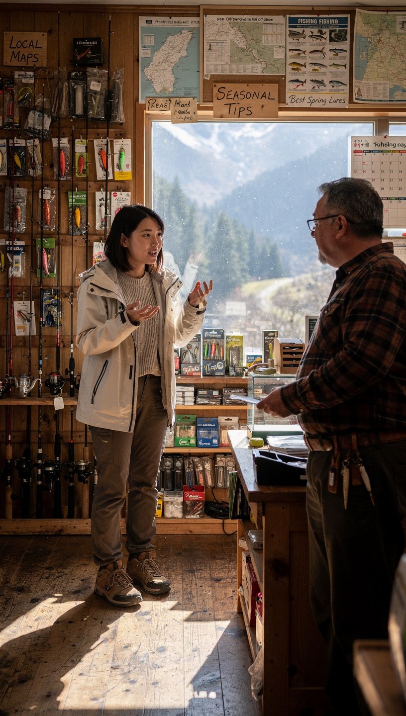 釣り人がリールを使って魚を釣り上げる瞬間の写真