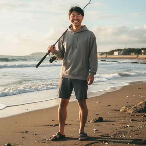 釣りのための道具を整理する職人の手元